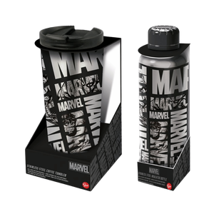 Stor Marvel Stainless Steel Bottle + Tumbler