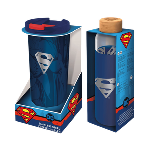 Stor Superman Stainless Steel Bottle + Tumbler