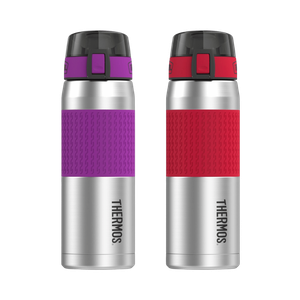 Thermos Stainless Steel Hydration Bottle Aubergine + Cranberry