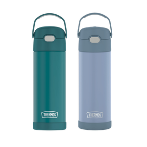 Thermos Stainless Steel Hydration Bottle with Spout Sea Green + Denim Blue