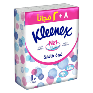 المناديل الوجهية فائقة القوة بطبقتين من كلينيكس