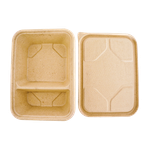 Weavers FZ TSW Eco Bagasse Rectangle Container with Lid