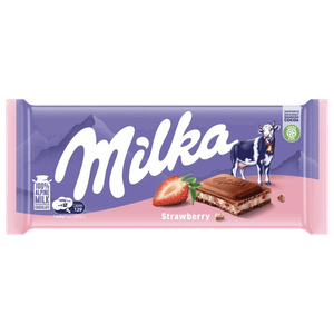 Milka Strawberry Chocolate Bar
