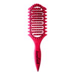Bows & Dots Curling Brush for Detangling - Fuchsia