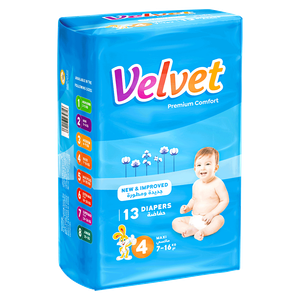 Velvet Comfort Size 4 Family Maxi - (7-16kg)