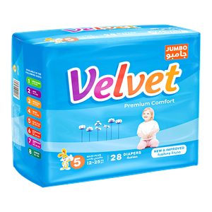 Velvet Comfort Size 5 Jumbo Kaxi Plus - (12-25kg)
