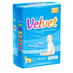 Velvet Comfort Size 3 Giant Medium - (4-9kg)