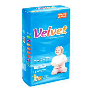 Velvet Comfort Size 5 Giant Maxi Plus - (12-25kg)