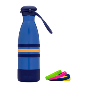 Yumbox Aqua Water Bottle With Strap - Ocean Blue 
