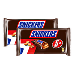 سنيكرز عبوة مزدوجة من ألواح الشوكولاتة