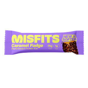Misfits Plant Based Protein Bar Caramel Fudge 