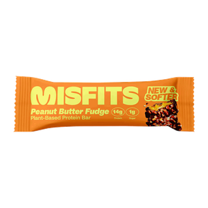 Misfits Plant Based Protein Bar Peanut Butter Fudge 