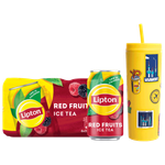 Lipton Red Fruits Ice Tea + Sipper & Stickers Free