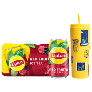 Lipton Red Fruits Ice Tea + Sipper & Stickers Free