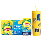 Lipton Lemon Zero Sugar Ice Tea + Sipper & Stickers Free