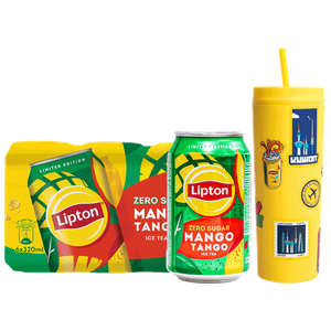 Lipton Zero Sugar Mango Tango Ice Tea + Sipper & Stickers Free