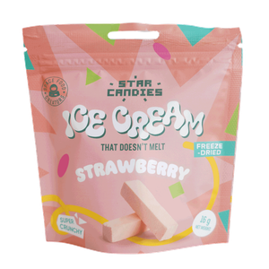 ستار كانديز آيس كريم مجفف بالتجميد بنكهة الفراولة
