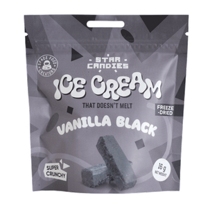 Star Candies Freeze-Dried Black Vanilla Ice Cream