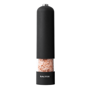 Salter Electronic Salt & Pepper Mills Set - Matt Black #7524B