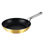Berlinger Haus Hammered Frypan With Stainless Steel Handle Gold 