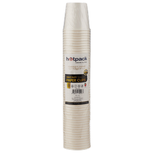 Hotpack White Paper Heavy Duty Cups 