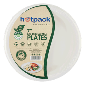 Hotpack Bio Degradable Paper Pulp Plate 