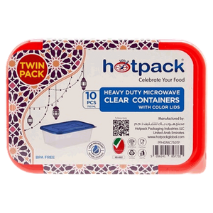 حاويات شفافة شديدة التحمل مع أغطية ملونة