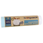 Hotpack Drawstring Kitchen Bag White Roll 