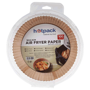 Hotpack Air Fryer Paper Brown Round Liners