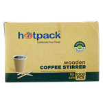 Hotpack Wooden Coffee Stirrer 