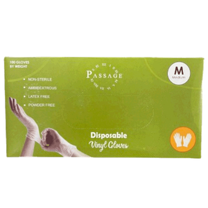 Passage Medium Vinyl Gloves - Powder Free