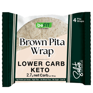 خبز بيتا ساليوت الأسمر منخفض الكربوهيدرات كيتو