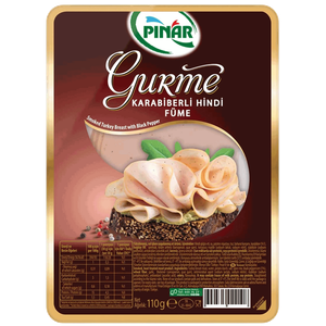 Pinar Gourmet Smoked Turkey Breast with Black Pepper Slices