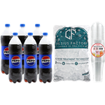 Pepsi + Ice Cubes + Plastic Cups with Lids