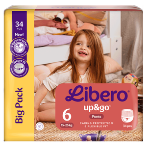 Libero Up & Go Size 6 Pant Diapers - (15-25 kg)