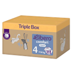 Libero Comfort 4 Open Diaper (Triple Box)