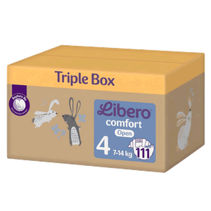 Libero Comfort 4 Open Diaper (Triple Box)