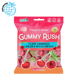 Gummy Rush Fizzy Cherries 