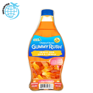 Gummy Rush Orange Soda Bottles Tub 