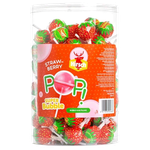 مصاصات هيرش محشوة بعلكة بنكهة الفراولة