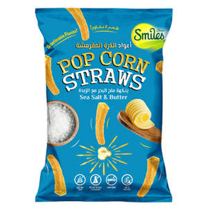Smiles Pop Corn Straw Sea Salt & Butter