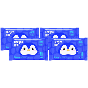 Deeyeo Flushable Wet Toilet Wipes