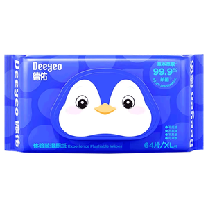 Deeyeo Flushable Wet Toilet Wipes
