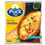 Puck Cheddar Shredded Cheese