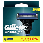 Gillette Mach3+ Men's Refillable Razor - 8 Blade Refills