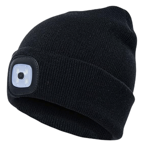 LED Headband Light Flip-Up Knit Hat