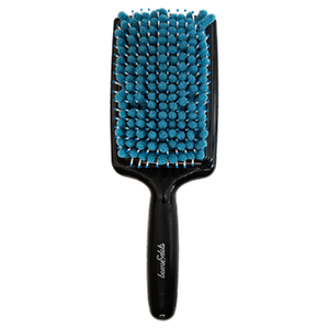 Bows & Dots Micro Fiber Hair Brush - Dark Blue & Blue