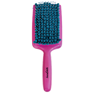 Bows & Dots Micro Fiber Hair Brush - Pink & Blue