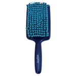 Bows & Dots Micro Fiber Hair Brush - Light Blue & Blue
