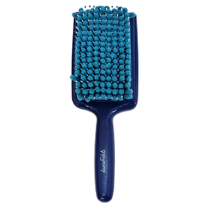 Bows & Dots Micro Fiber Hair Brush - Light Blue & Blue